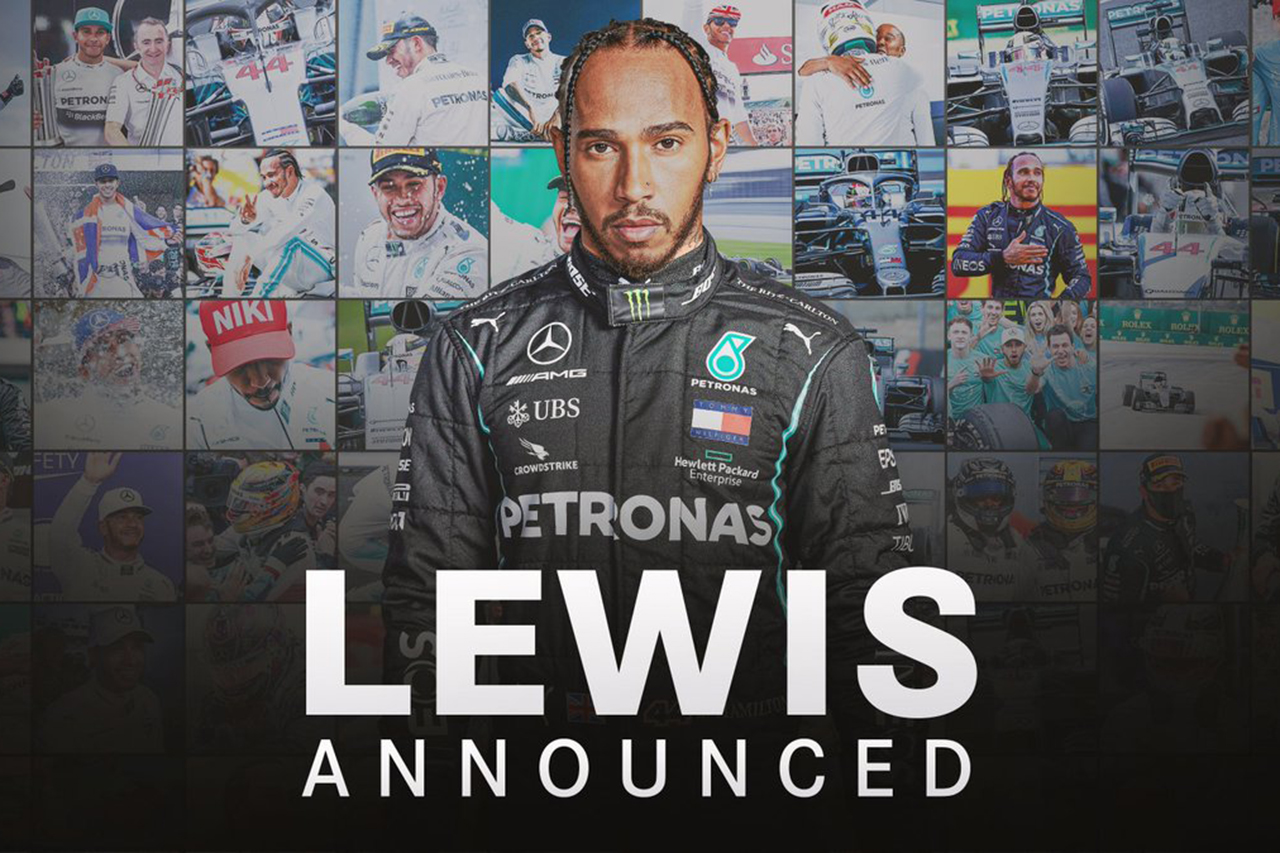 F1王者ルイス・ハミルトン、2021年のメルセデスF1残留が正式決定