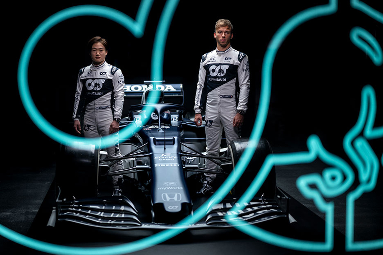 【速報】 アルファタウリ・ホンダF1、2021年F1マシン『AT02』を披露