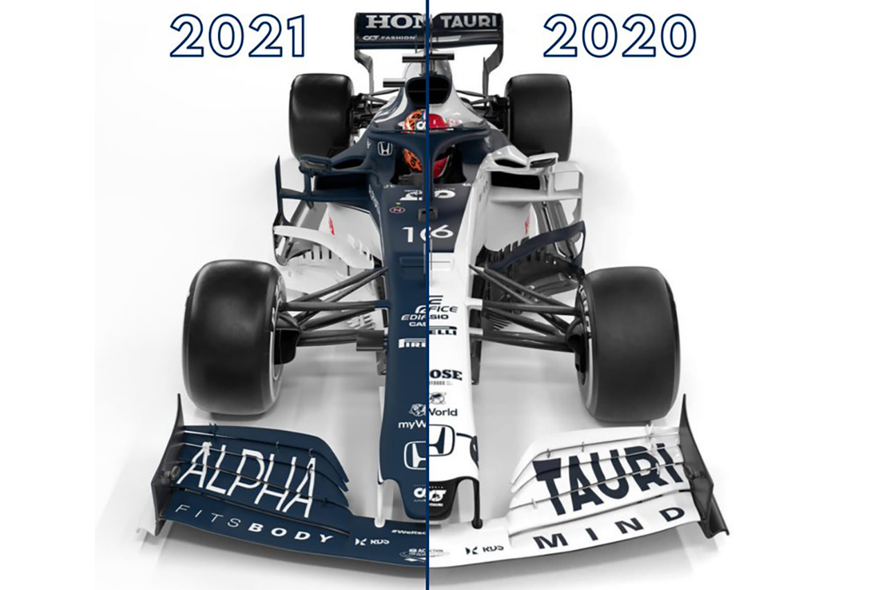 アルファタウリ・ホンダF1：2021年『AT02』 vs 2020年『AT01』 比較動画