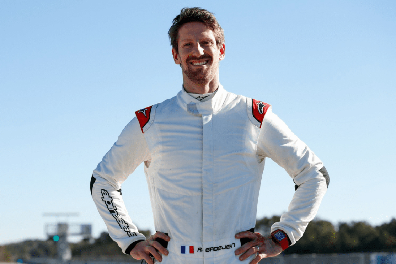 元ハースF1のロマン・グロージャン、インディカーのマシンで初走行