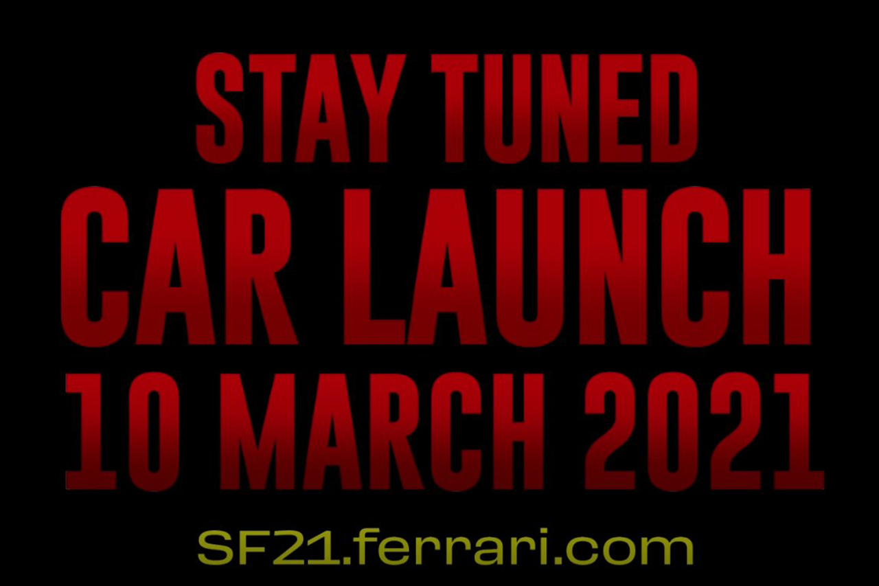 フェラーリF1、2021年F1マシン『SF21』の発表は3月10日までお預け