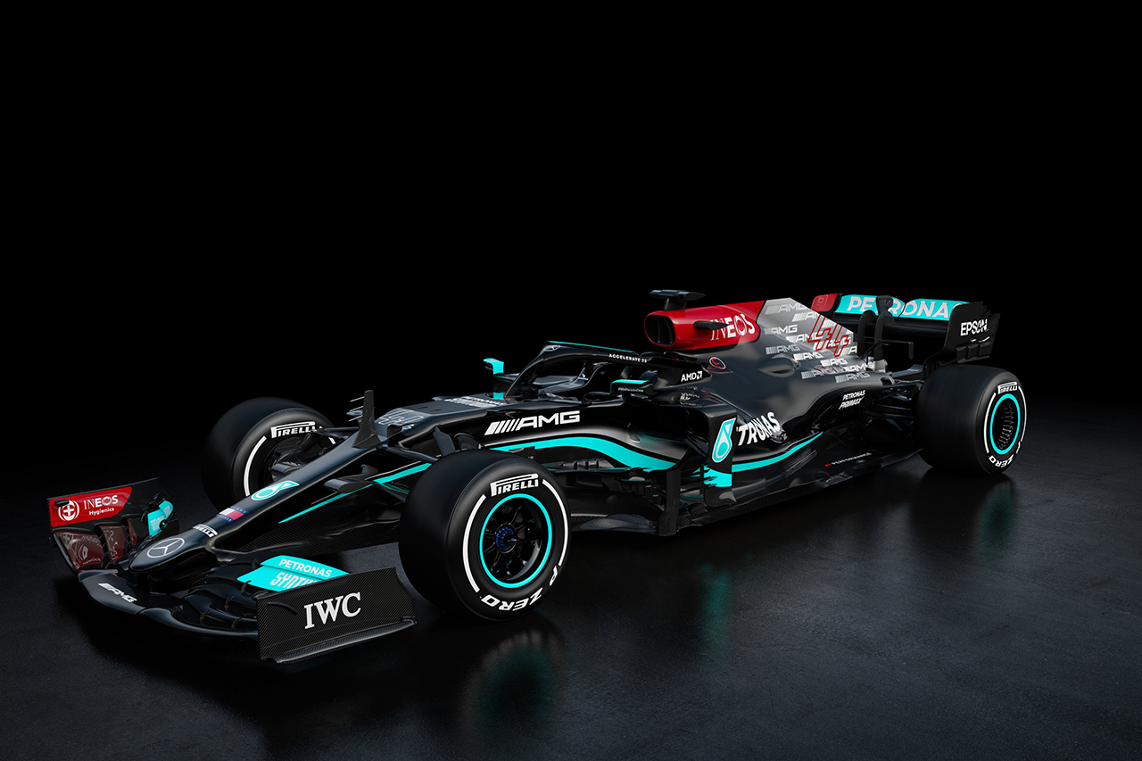 王者メルセデスF1、2021年F1マシン『W12』を発表
