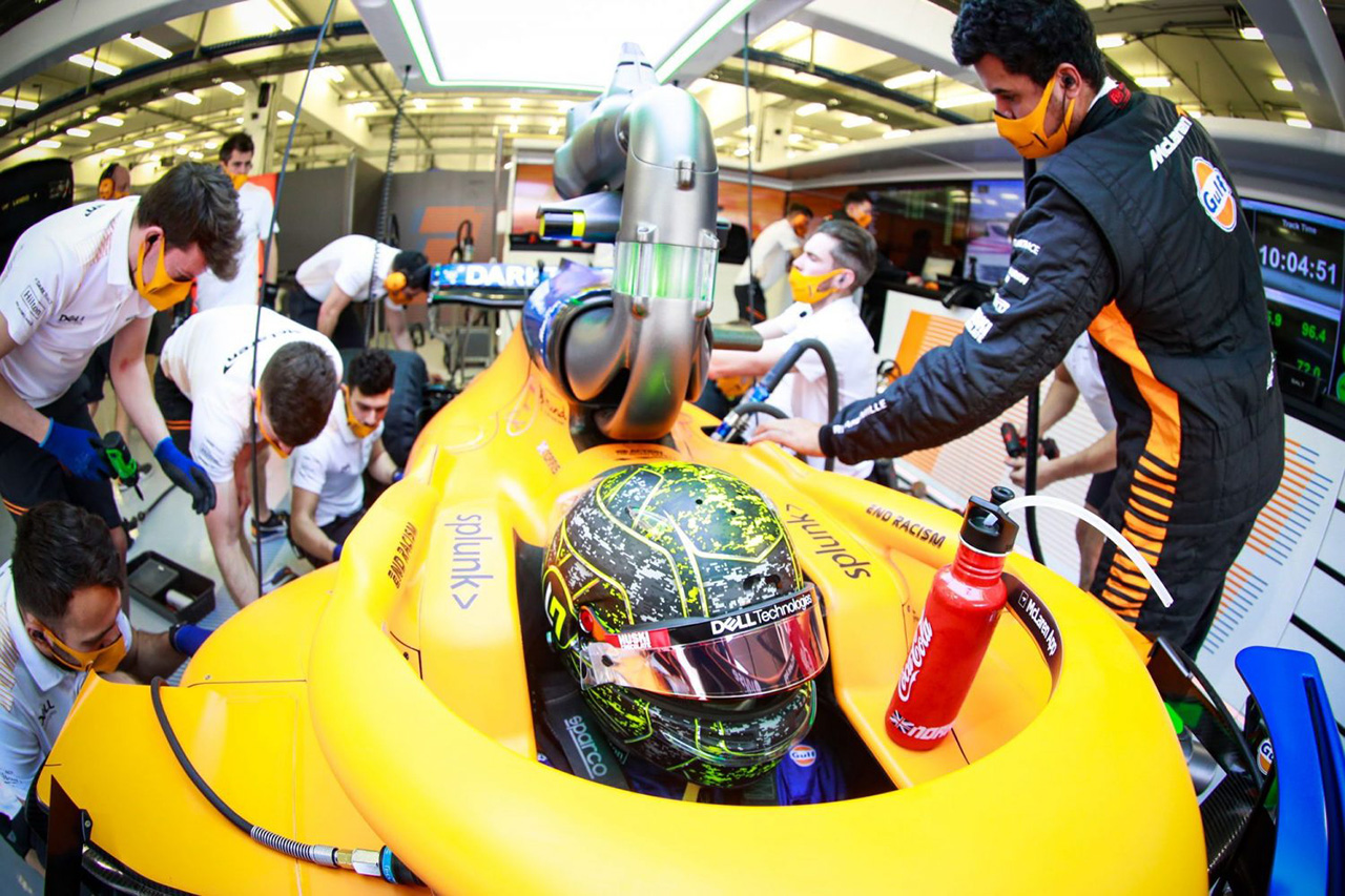 マクラーレンF1のランド・ノリス 「メルセデスのF1エンジンはいい感じ」