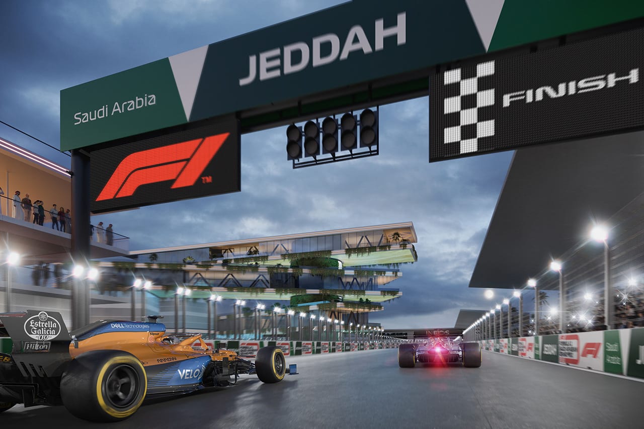 F1サウジアラビアGP：バーチャル・オンボード動画