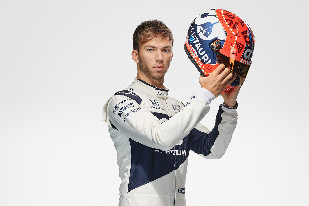 ピエール・ガスリー 2021年 F1ヘルメット (アルファタウリ・ホンダF1)