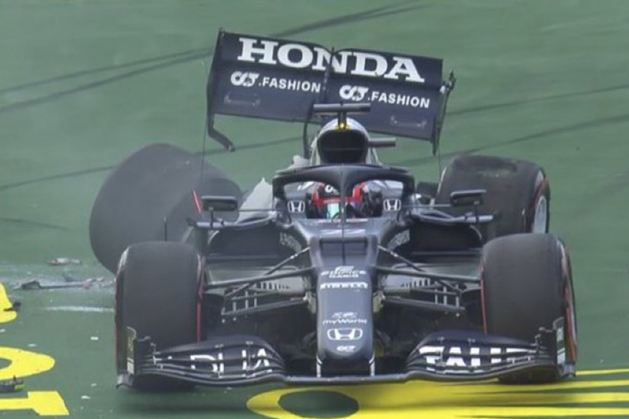 角田裕毅、予選Q1でクラッシュ / F1エミリア・ロマーニャGP