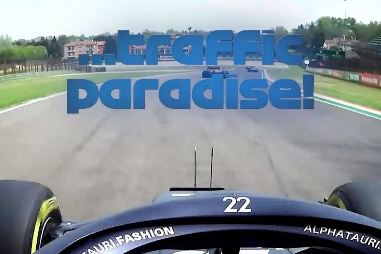 角田裕毅、無線で発した『Traffic Paradise（渋滞天国）』が話題