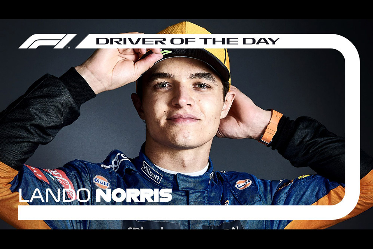 F1エミリア・ロマーニャGP：DRIVER OF THE DAYはランド・ノリス