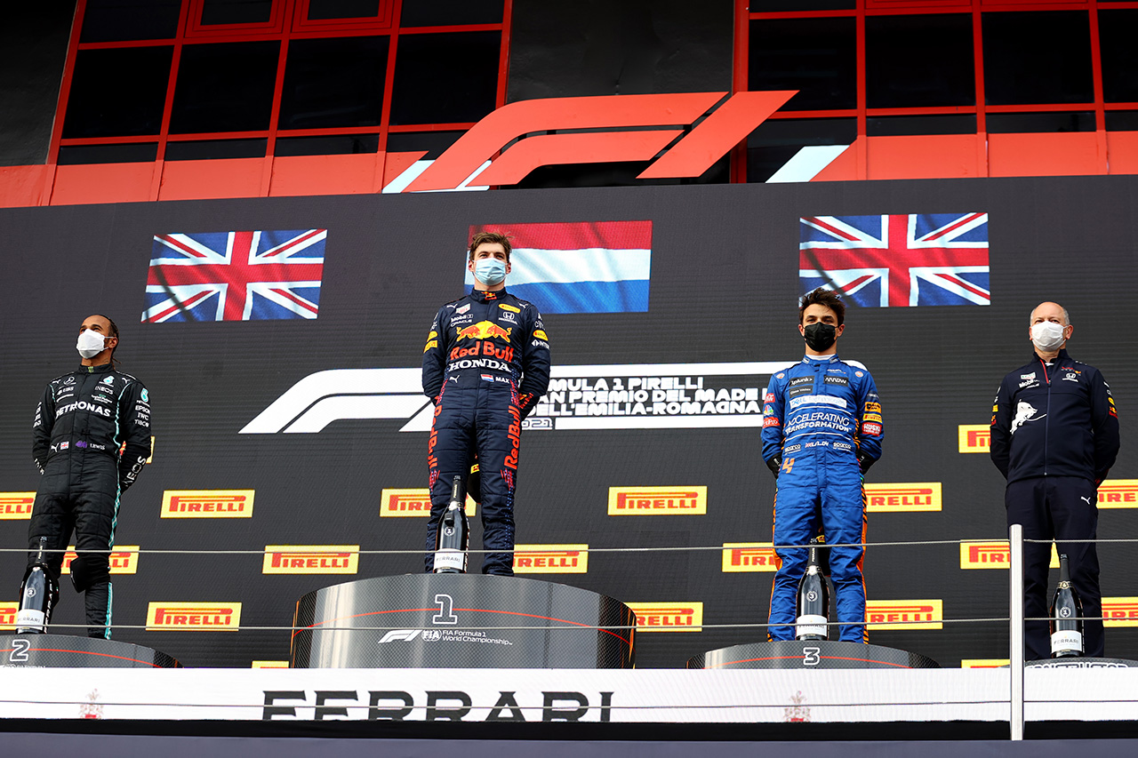 2021年 F1ポイントランキング （第2戦 F1エミリア・ロマーニャGP終了時点）