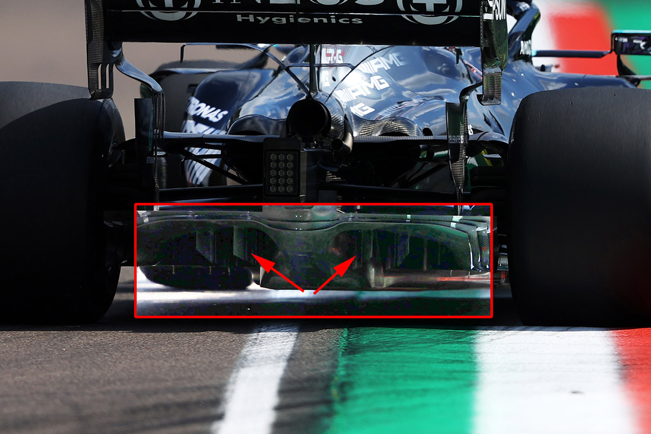 F1マシン分析:メルセデスF1、新型ディフューザーで競争力を回復