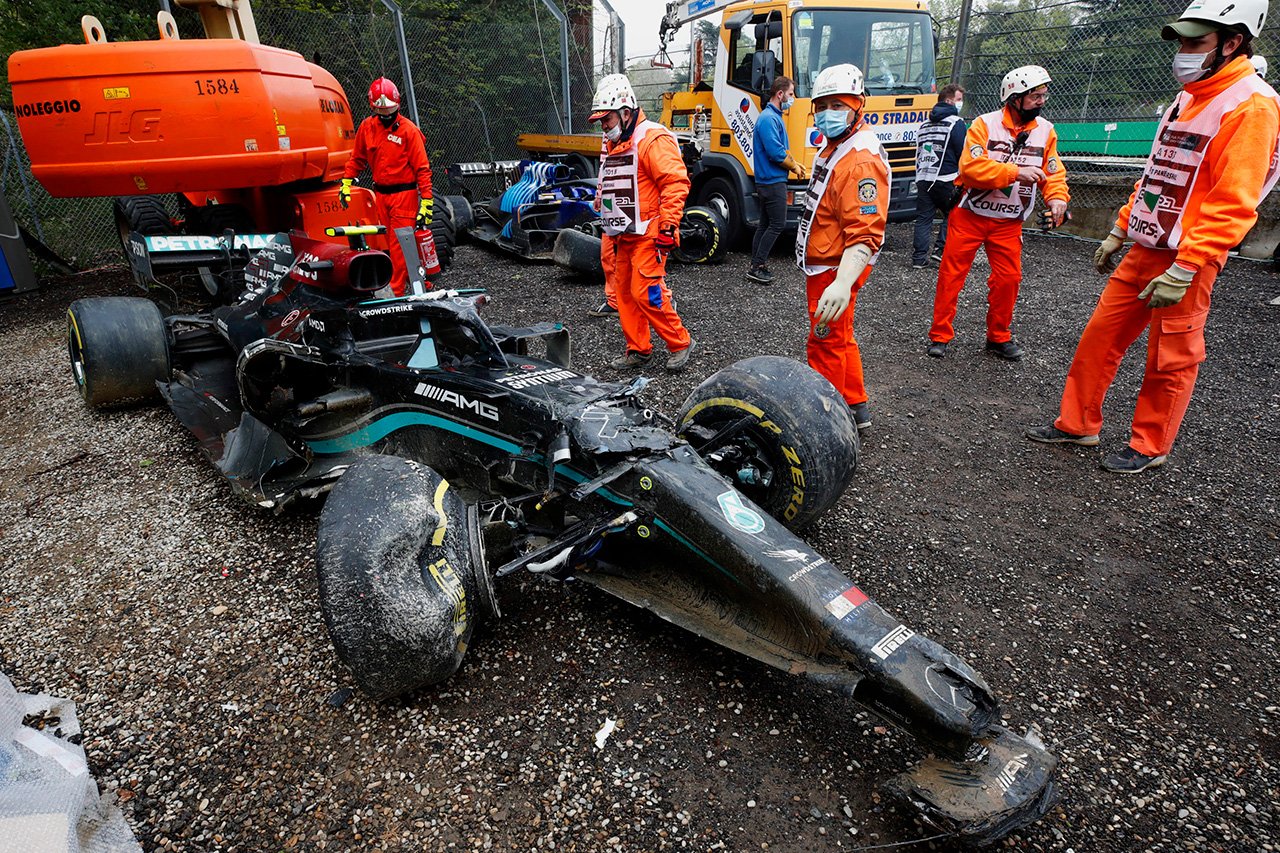 メルセデスF1:バルテリ・ボッタスのW12の修理費用は1億5000万円
