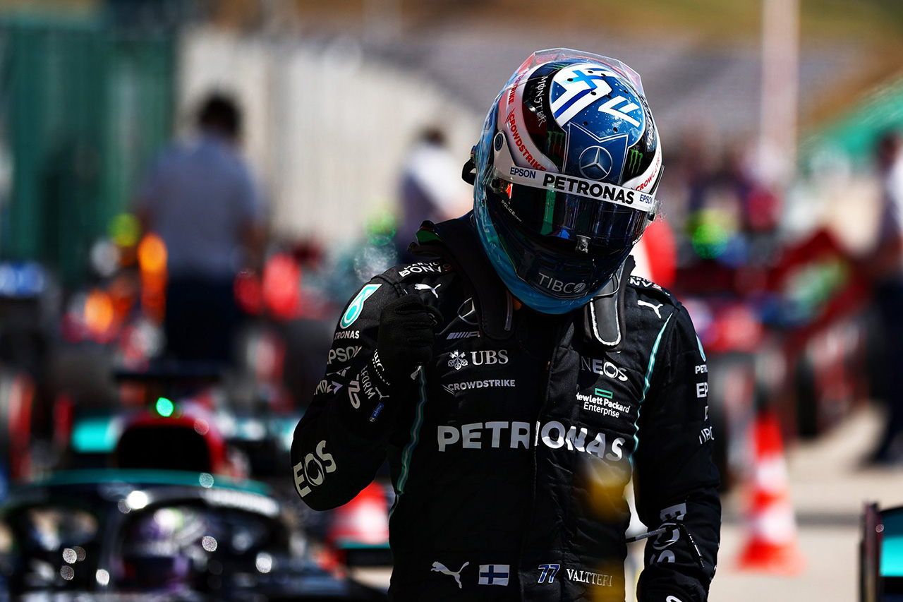 F1ポルトガルGP 予選：ボッタスがPP獲得でメルセデスF1が1列目独占