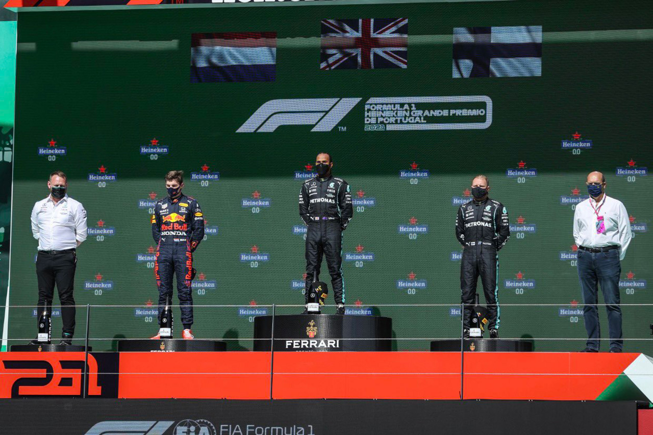 2021年 F1ポイントランキング （第3戦 F1ポルトガルGP終了時点）