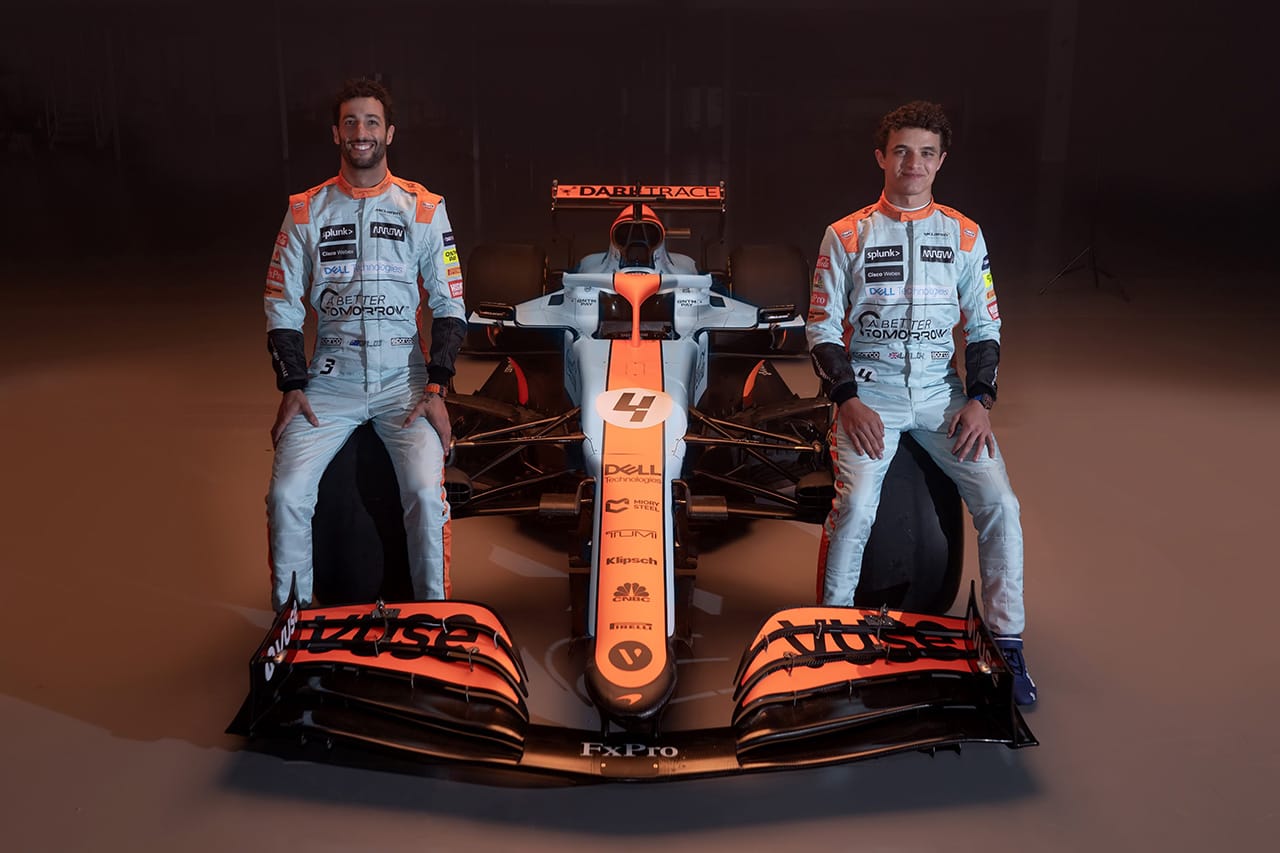 マクラーレンF1、F1モナコGPに“ガルフカラー”の特別仕様で参戦