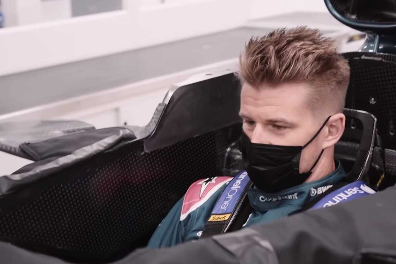 【動画】 ニコ・ヒュルケンベルグ、アストンマーティンF1でシート合わせ