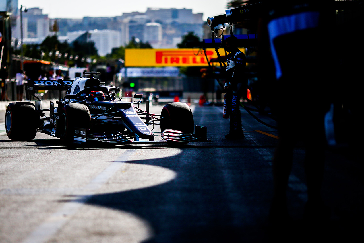 アルファタウリ・ホンダF1 「FP2終盤の角田裕毅とガスリーはほぼ互角」