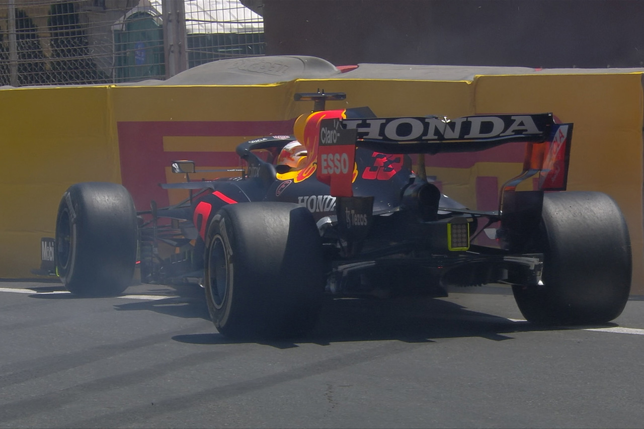 【動画】 レッドブルF1のマックス・フェルスタッペンがクラッシュ
