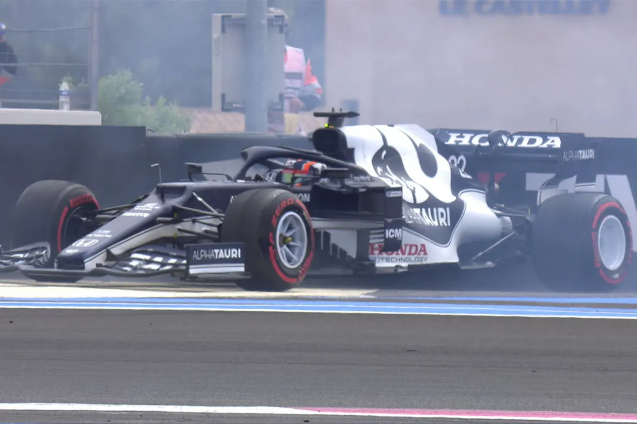 角田裕毅、パーツ交換でピットレーンスタート / F1フランスGP 決勝