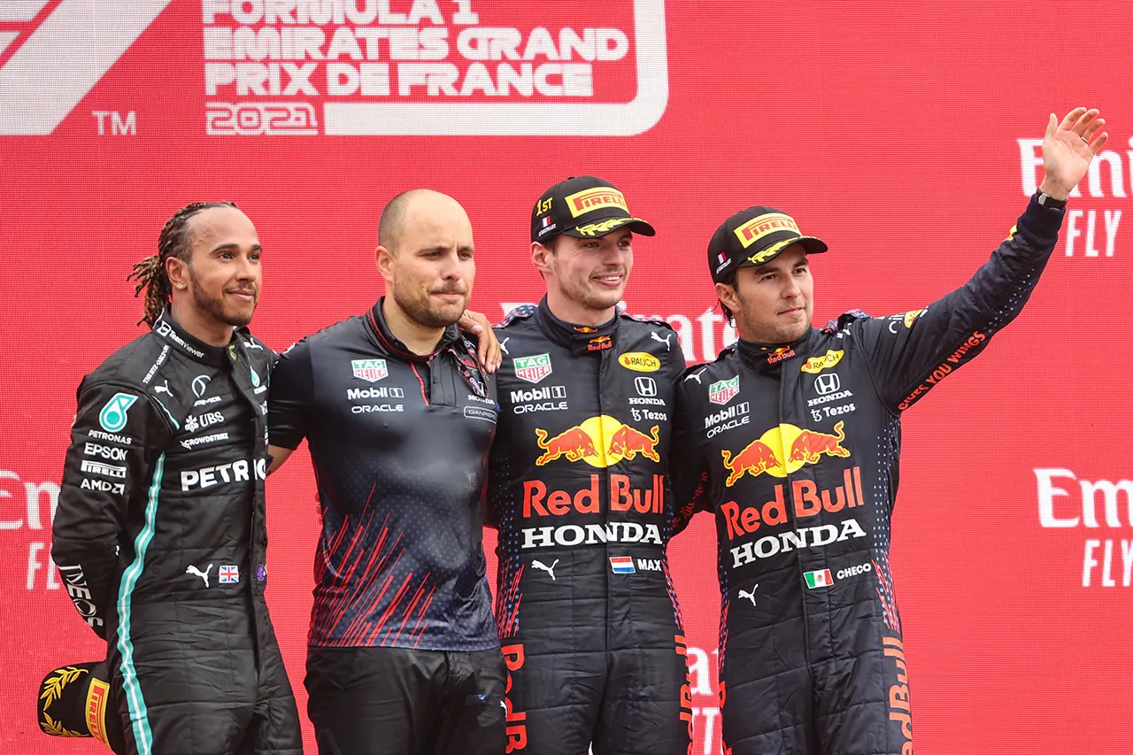 2021年 F1ポイントランキング （第7戦 F1フランスGP 終了時点）