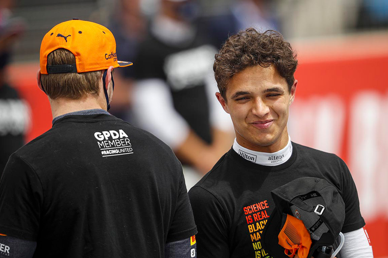 ランド・ノリス 「同じF1マシンならフェルスタッペンと互角に戦える」