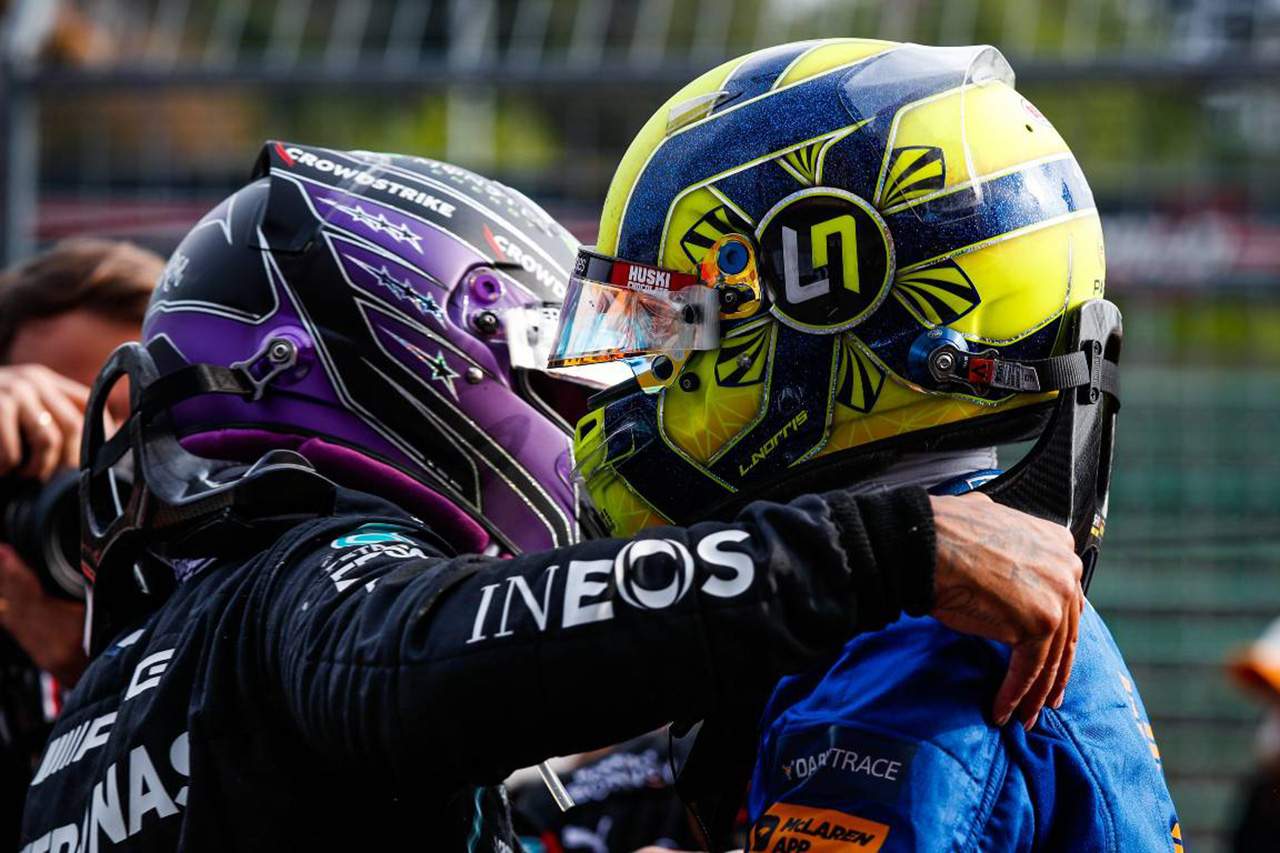 F1：ルイス・ハミルトンのノリス称賛はラッセル拒否の意思表示？