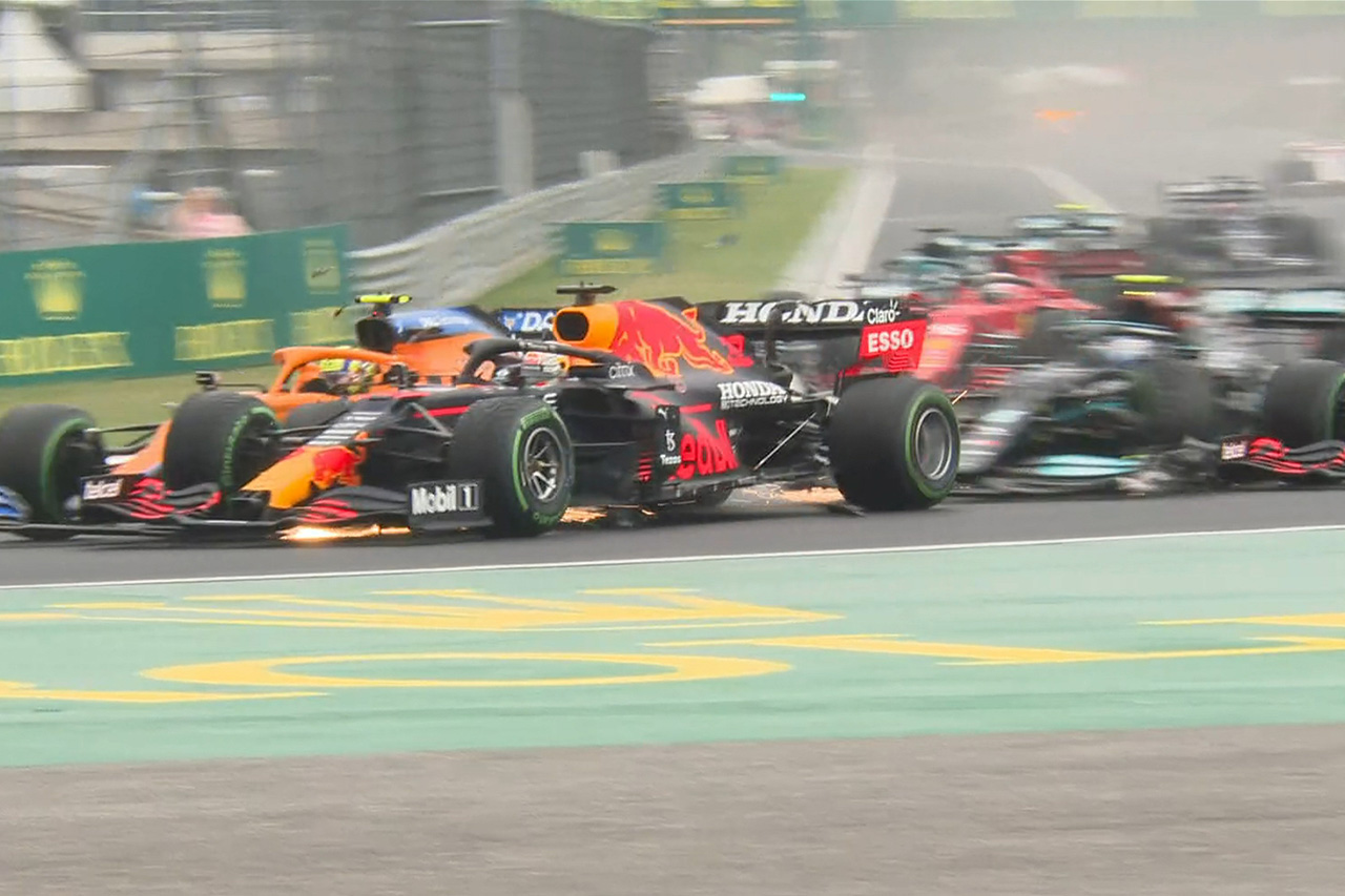 F1ハンガリーGP速報：ボッタスの追突で多重クラッシュが発生して赤旗