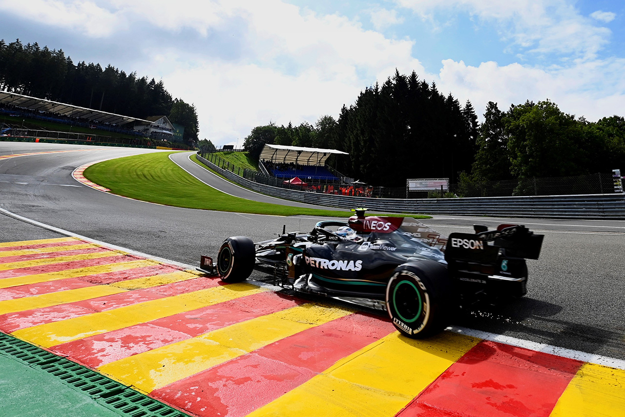 F1ベルギーGP フリー走行1:メルセデスF1のボッタスが首位発進