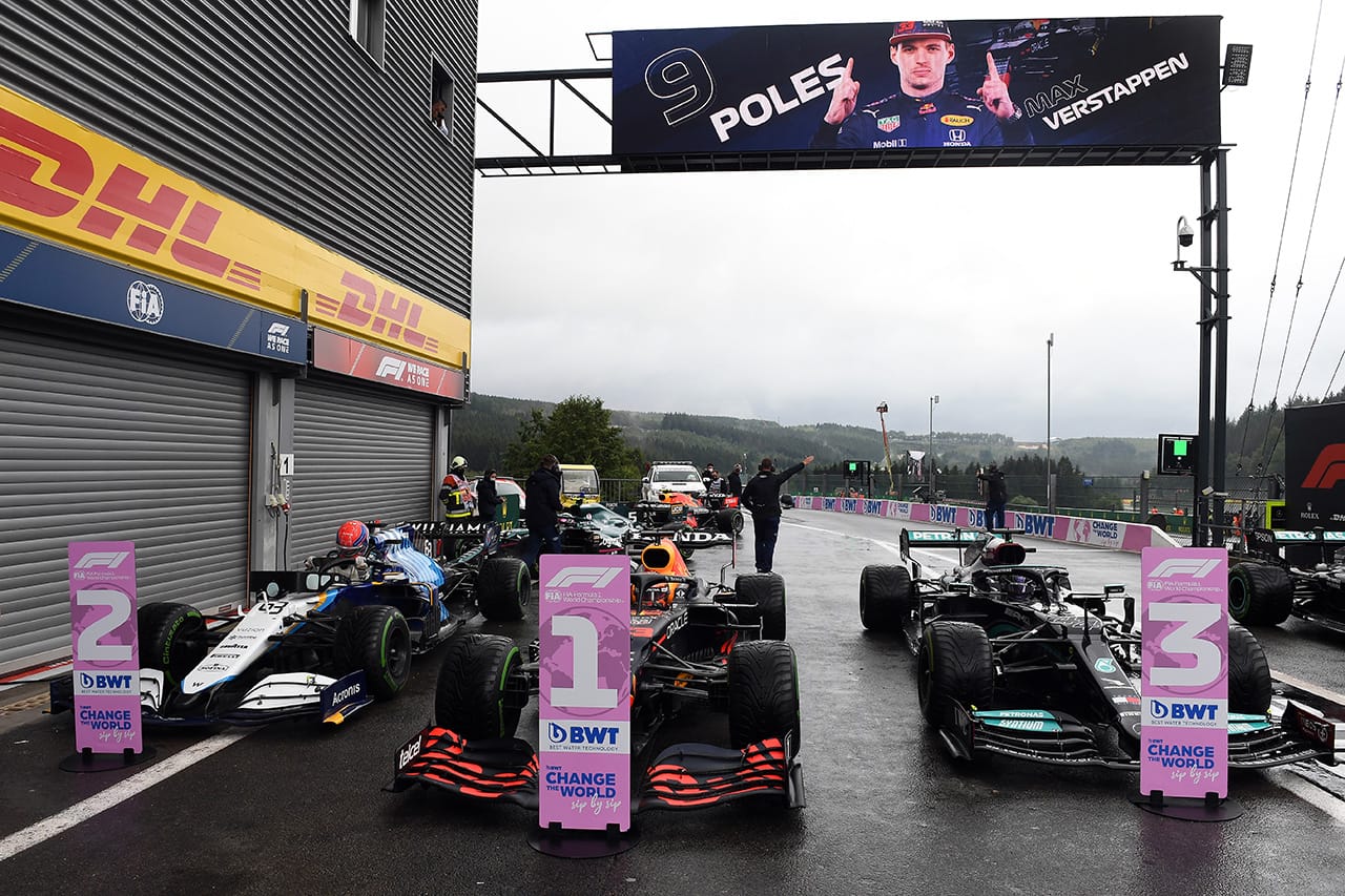 2021年 F1ベルギーGP 決勝：スターティンググリッド