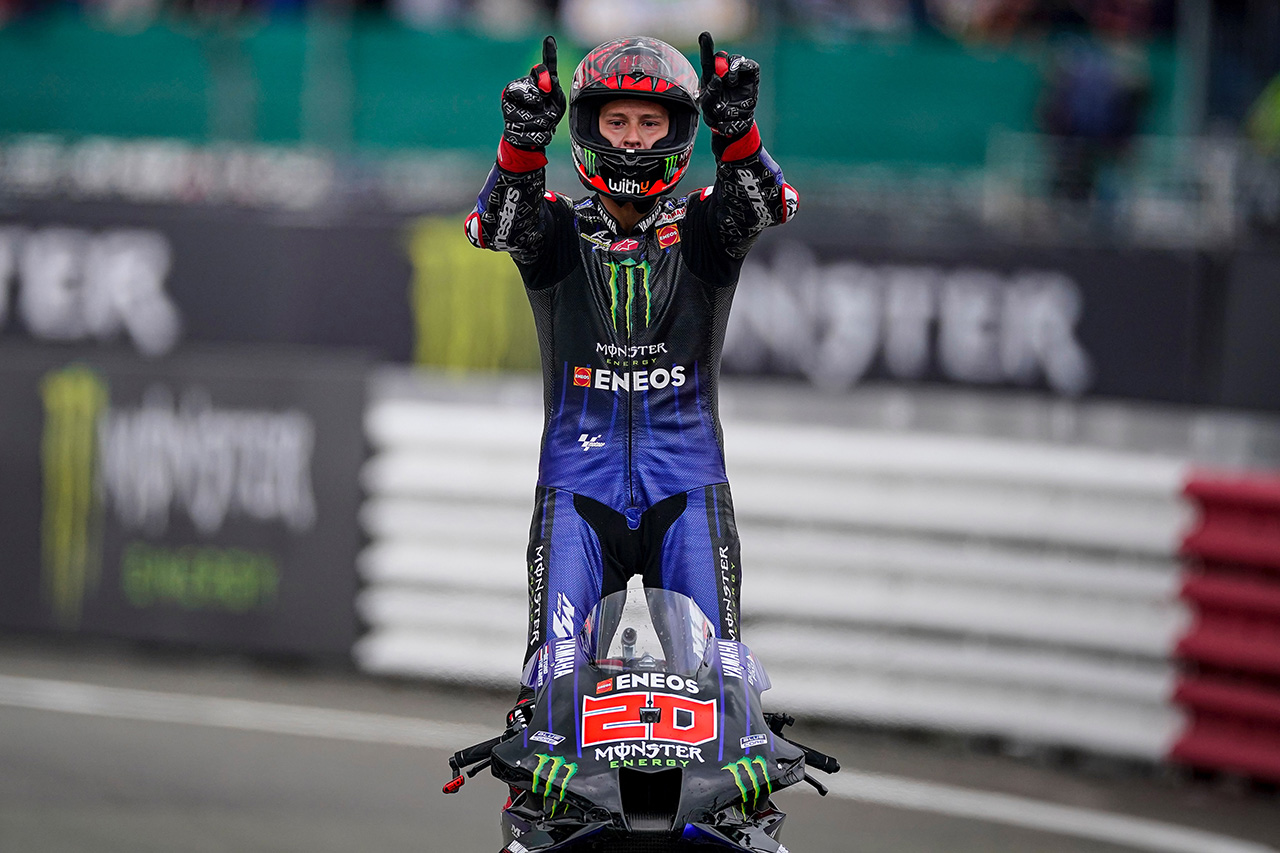 MotoGP 第12戦 イギリスGP：ファビオ・クアルタラロが今季5勝目