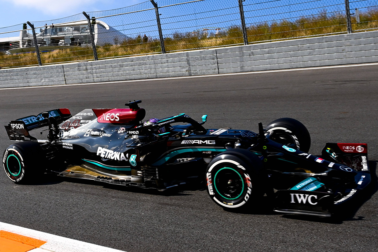 F1オランダGP フリー走行1回目:長時間の中断を経てハミルトンがトップ