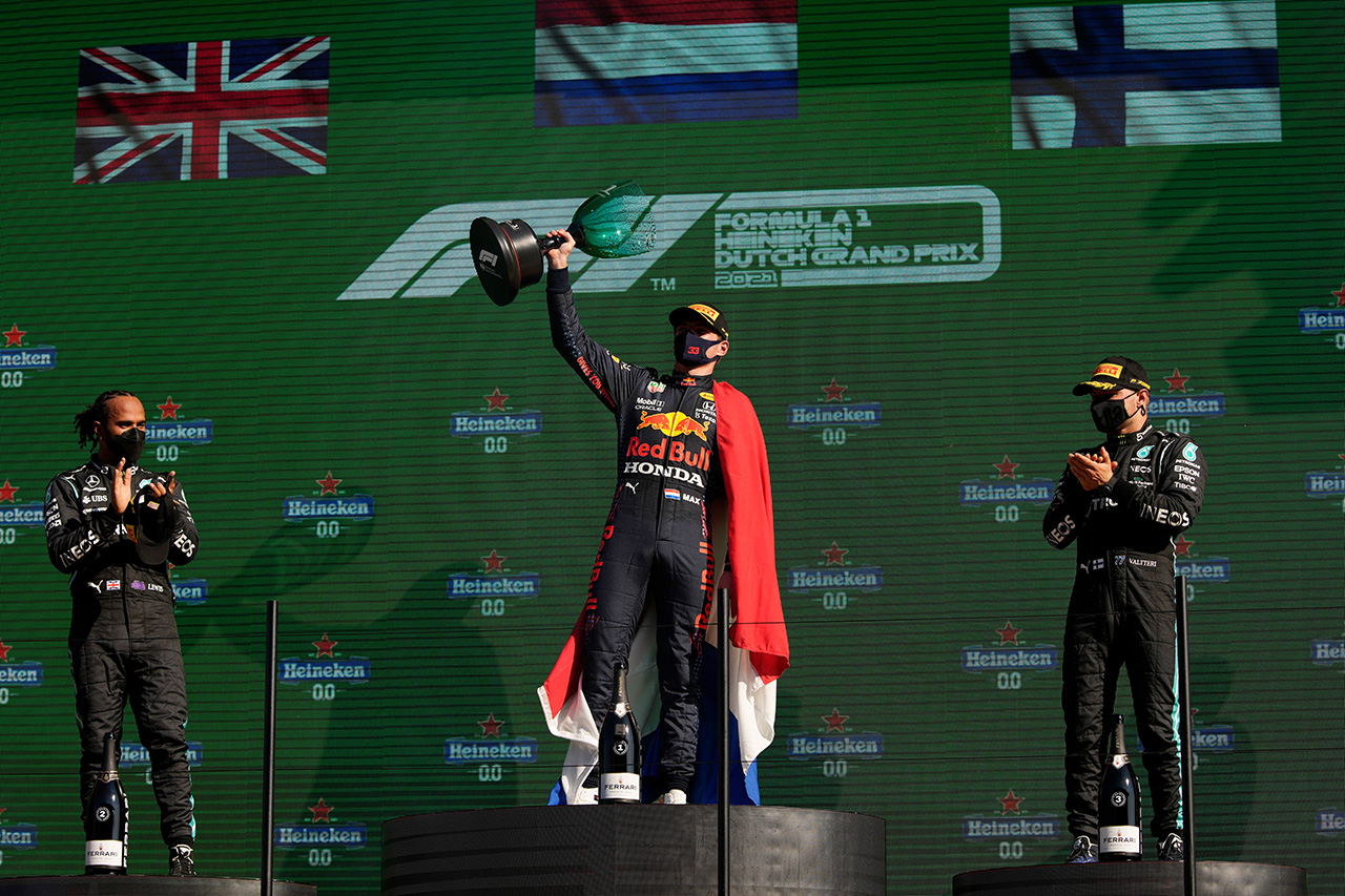 2021年 F1ポイントランキング (第13戦 F1オランダGP 終了時点)