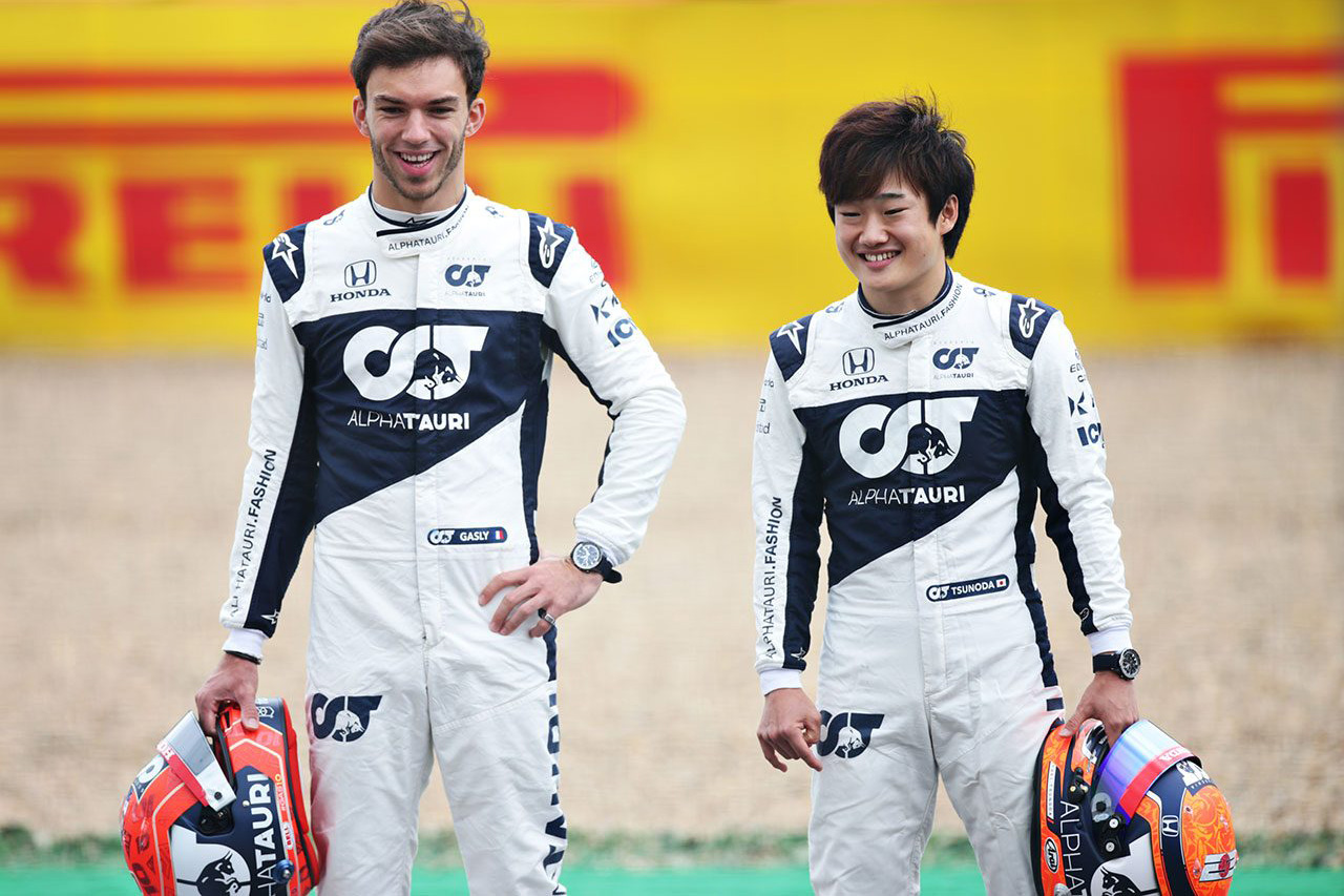アルファタウリF1、2022年も角田裕毅とピエール・ガスリーの残留を発表