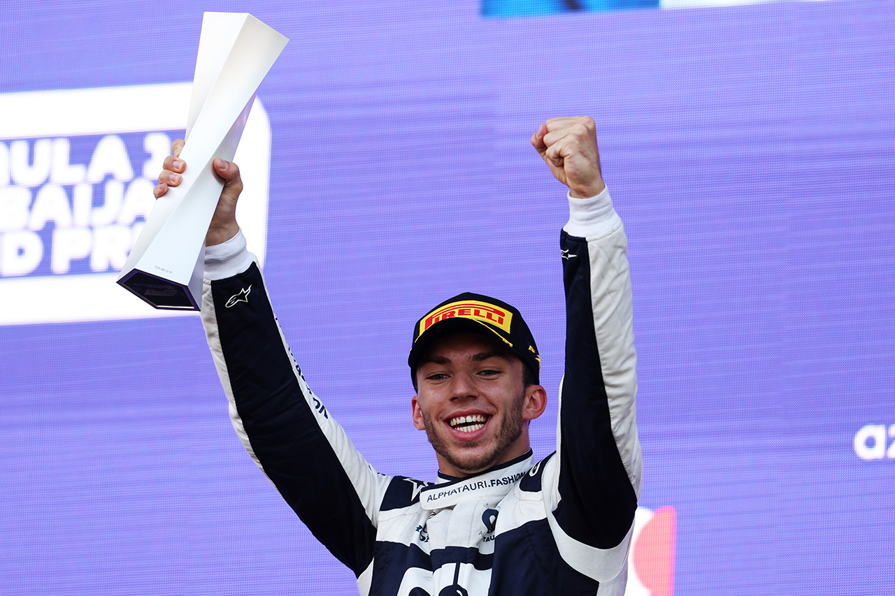 ピエール・ガスリー、アルファタウリF1残留 「2022年のF1新時代が楽しみ」