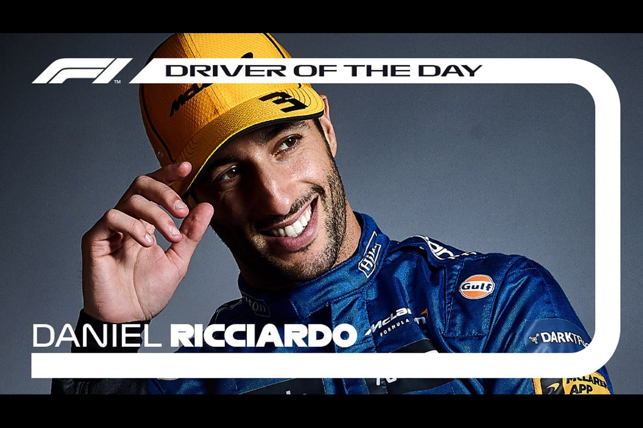 F1イタリアGP:ダニエル・リカルドがDRIVER OF THE DAY