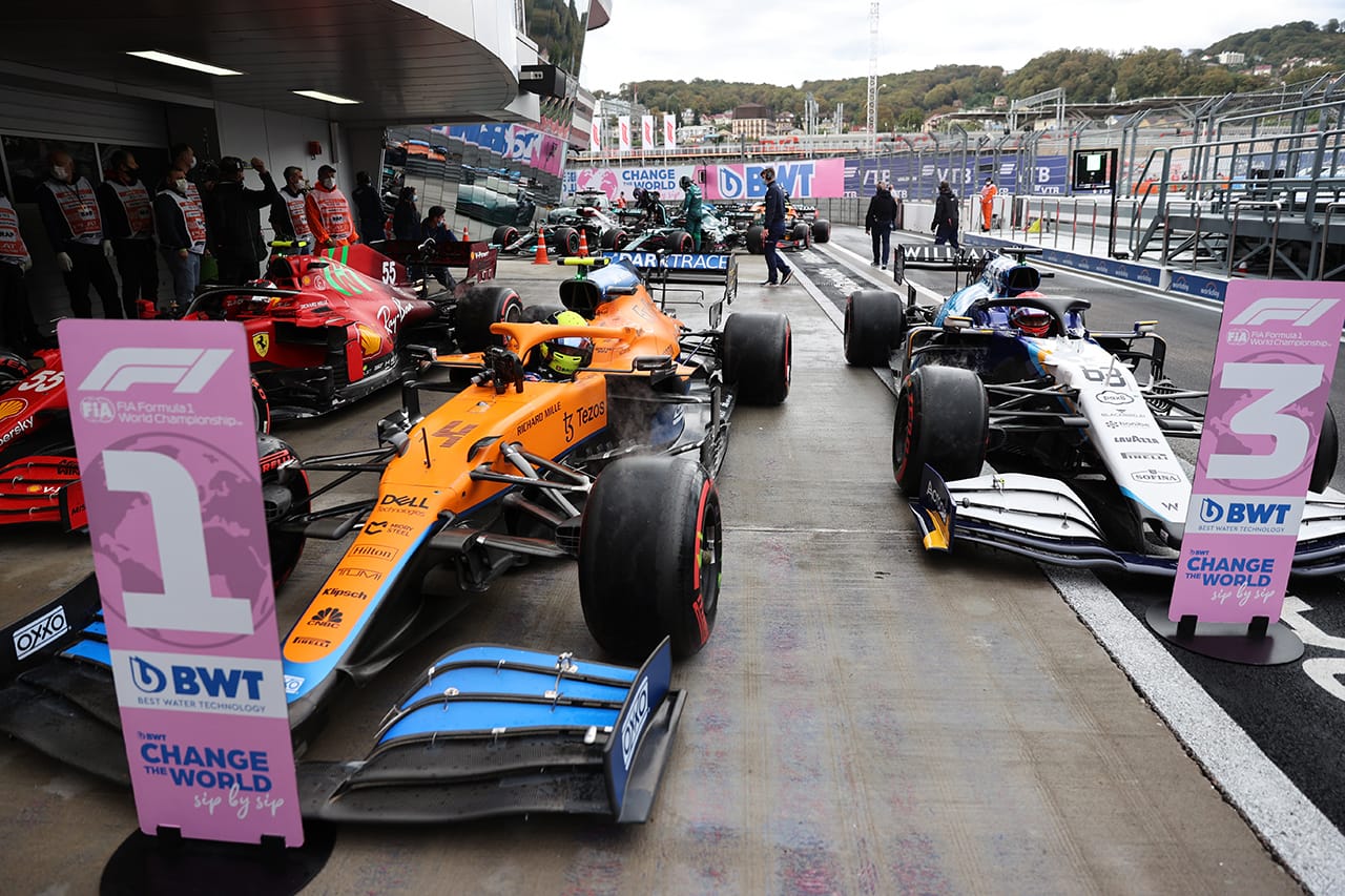 2021年 F1ロシアGP 決勝：スターティンググリッド