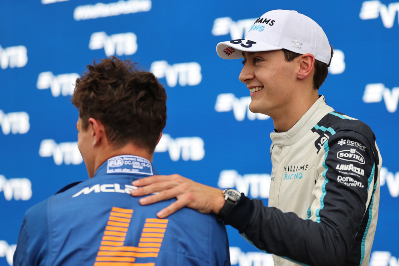 ジョージ・ラッセル、F1初勝利を逃したノリスに「気持ちは痛いほど分かる」