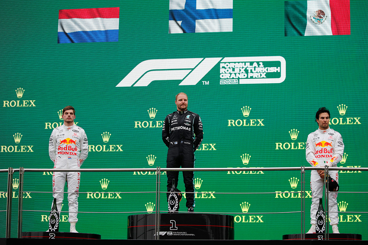 2021年 F1ポイントランキング （第16戦 F1トルコGP 終了時点）