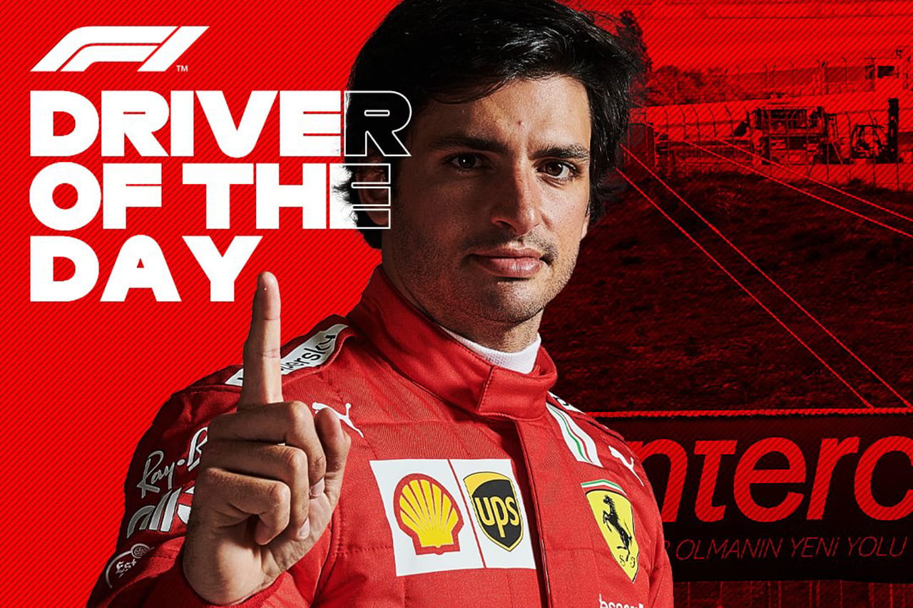 F1トルコGP：カルロス・サインツ、ドライバー・オブ・ザ・デイ初選出