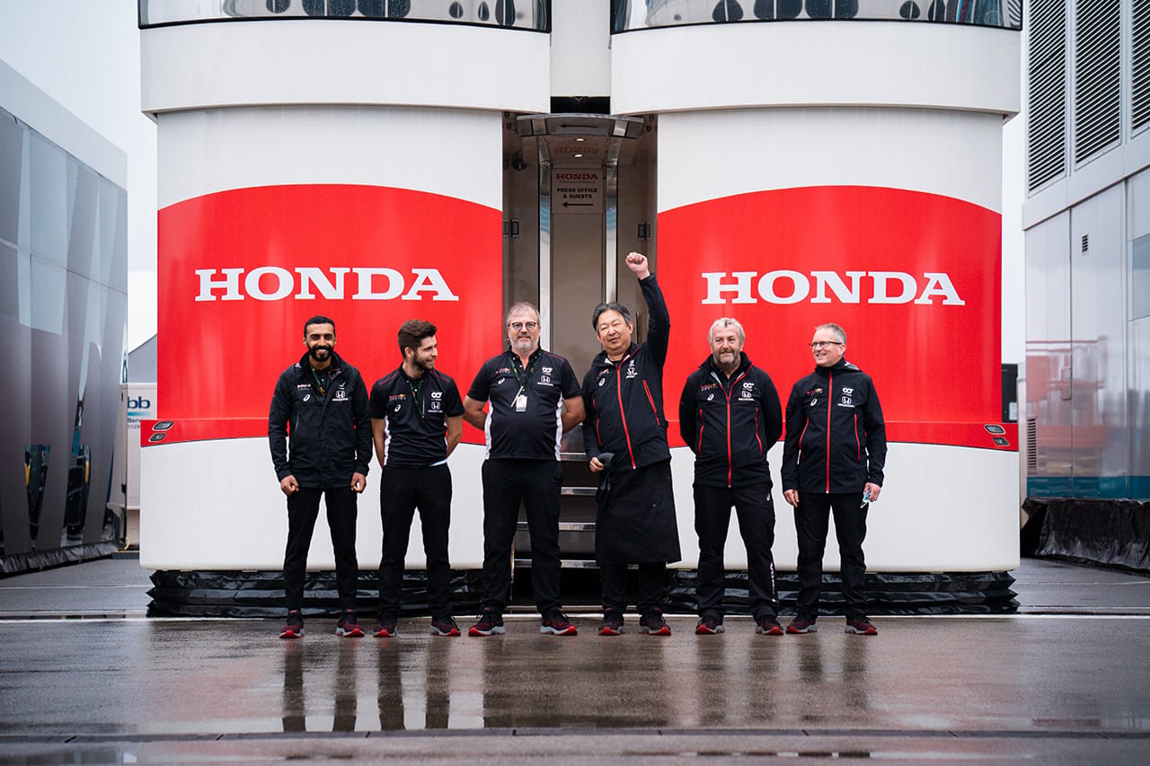 ホンダF1、7年間をともに戦ってきたモーターホームに別れ