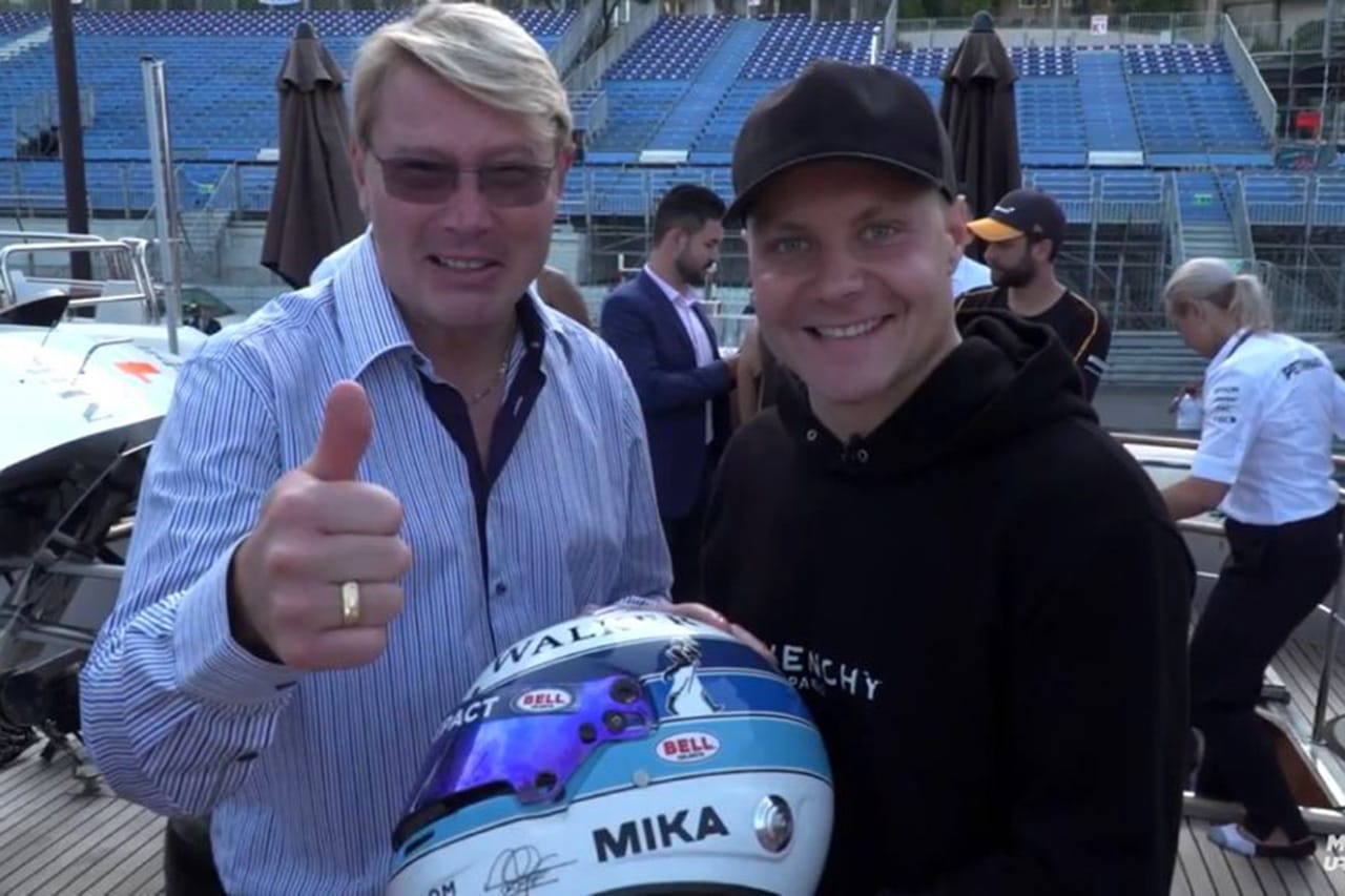 ミカ・ハッキネンとバルテリ・ボッタスがレース・オブ・チャンピオンズで共闘