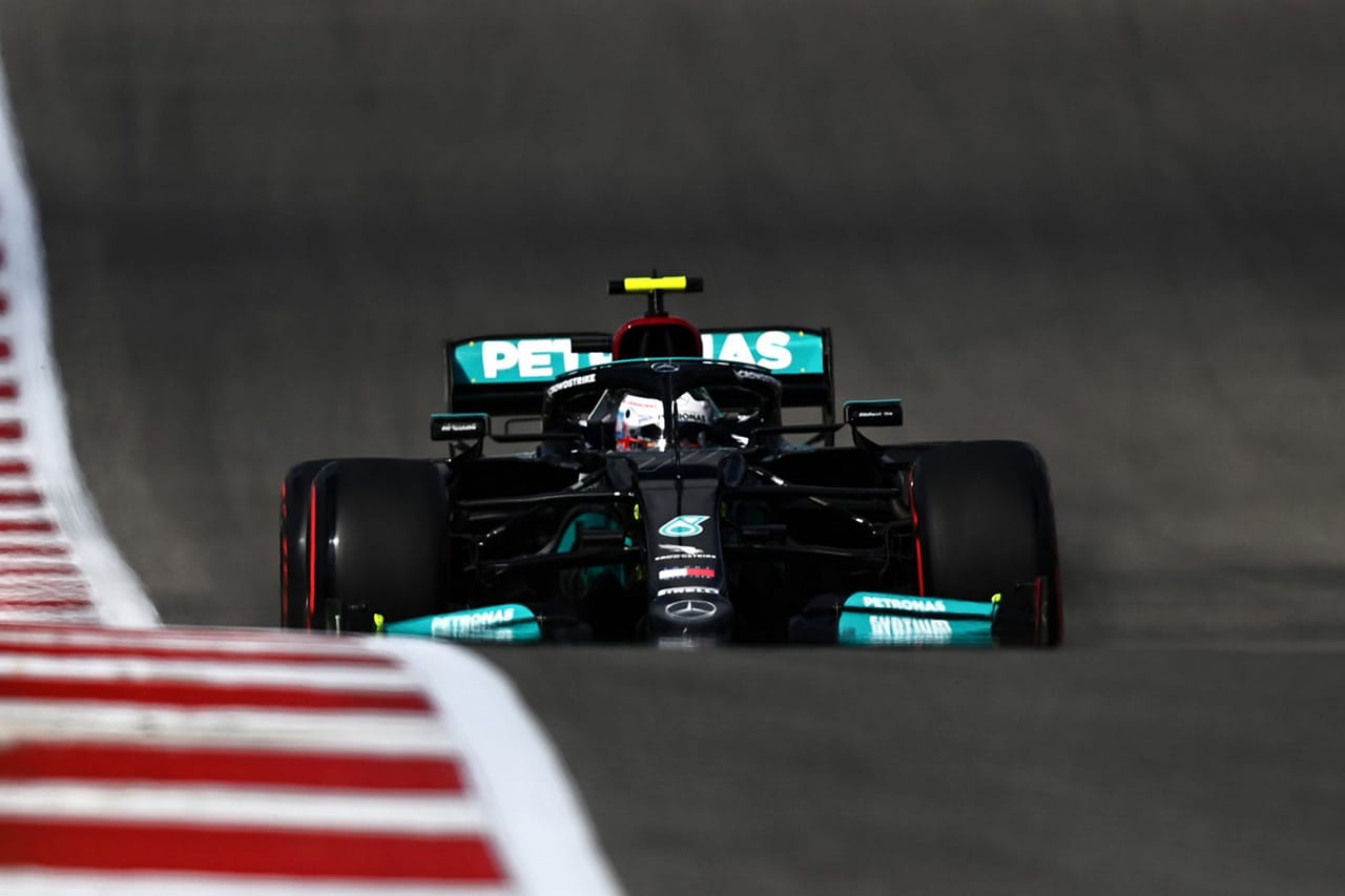 F1アメリカGP フリー走行1回目：ボッタス首位でメルセデスが1-2