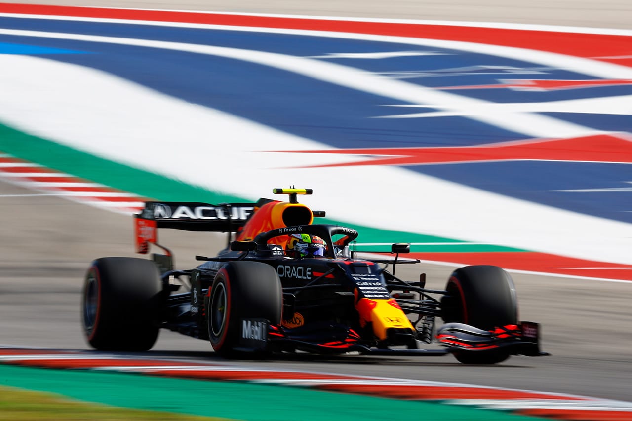 F1アメリカGP フリー走行2回目:レッドブル・ホンダのペレスがトップ