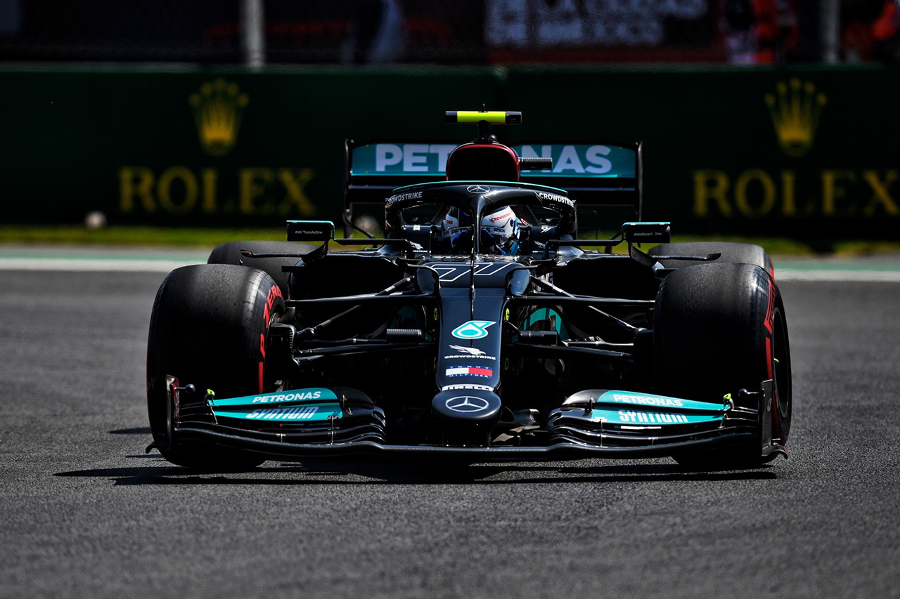 F1メキシコGP フリー走行1回目:ボッタス首位でメルセデスがワンツー