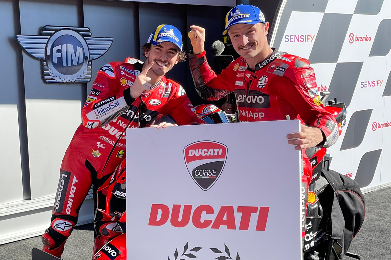 MotoGP：フランチェスコ・バニャイアが今季3勝目で総合2位確定
