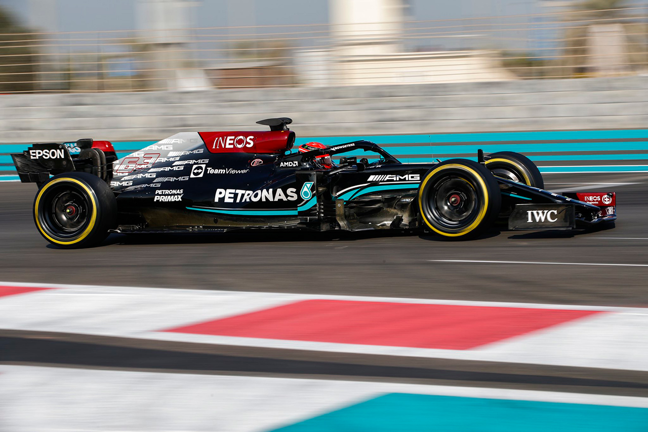 F1アブダビテスト 2日目(午前):ジョージ・ラッセルがトップ