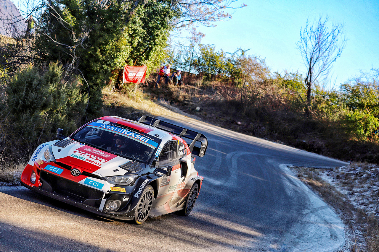 WRC:トヨタ 2022年 第1戦 ラリー・モンテカルロ 2日目レポート