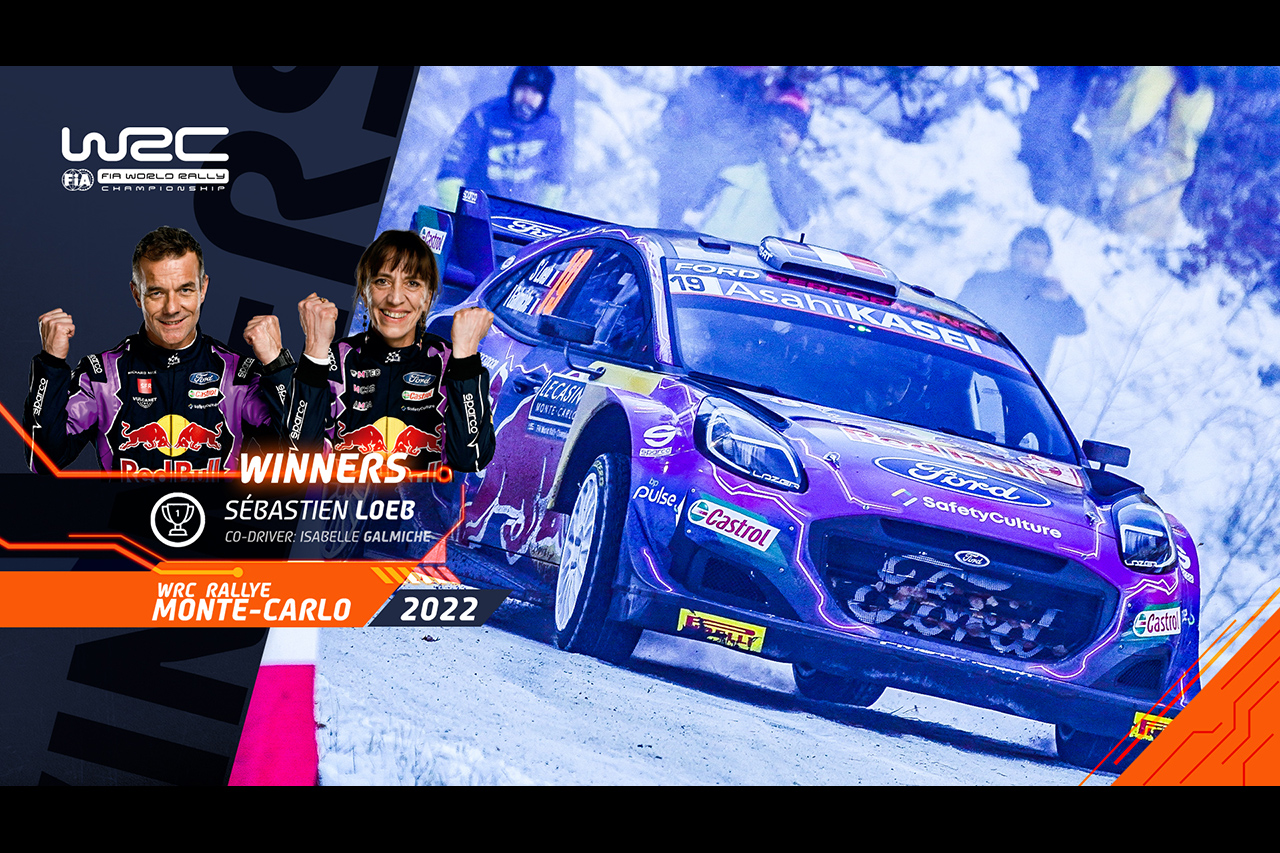 2022年 WRC ラリー・モンテカルロ:セバスチャン・ローブが通算80勝目