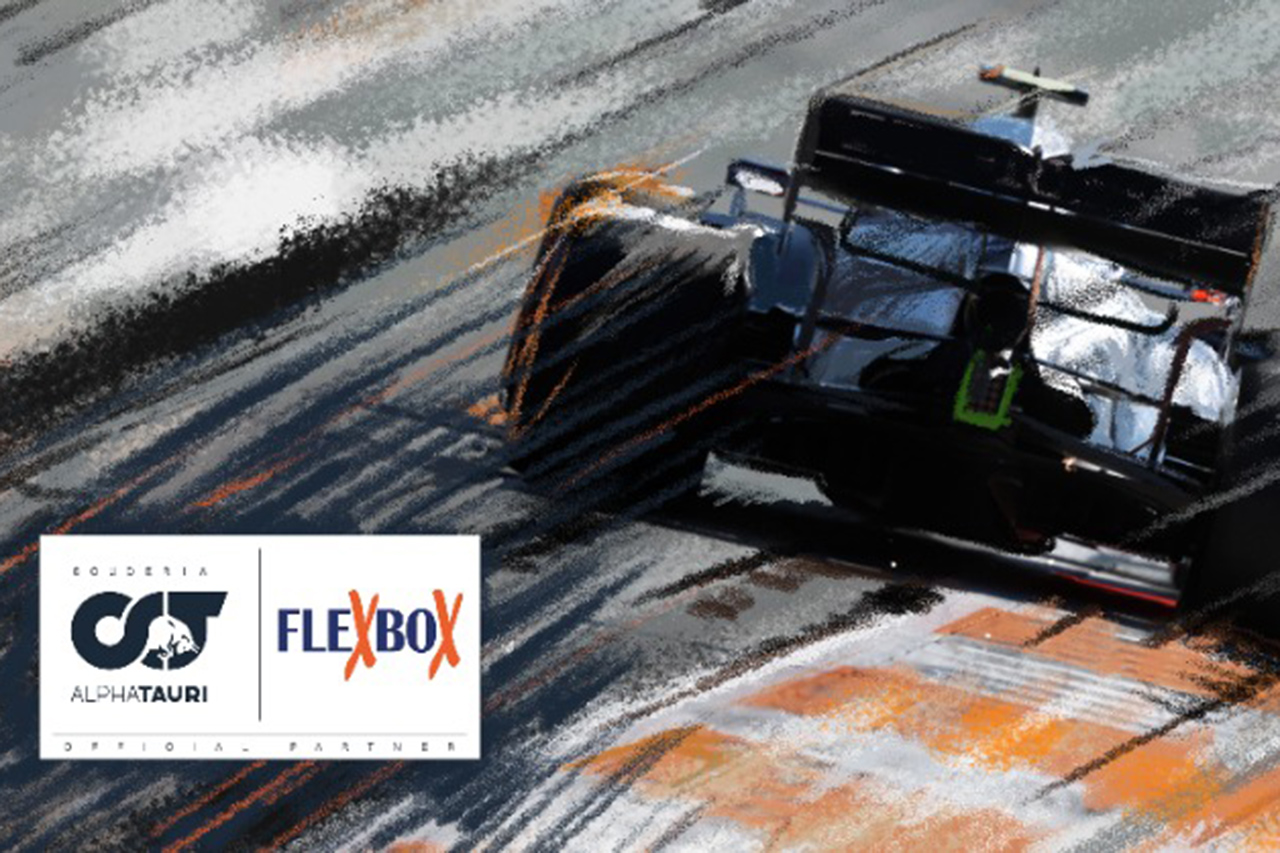 アルファタウリF1、フレックスボックスと公式パートナー契約