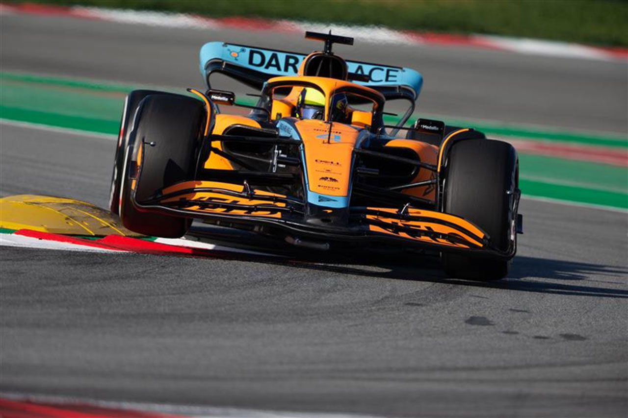 F1バルセロナテスト 1日目:マクラーレンのランド・ノリスが最速