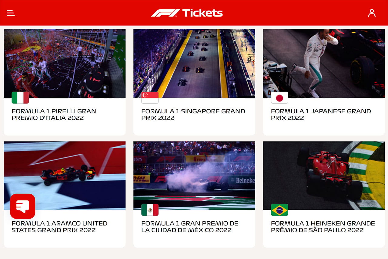 F1公式チケットサイト、ロシア軍のウクライナ侵攻でF1ロシアGPを非表示
